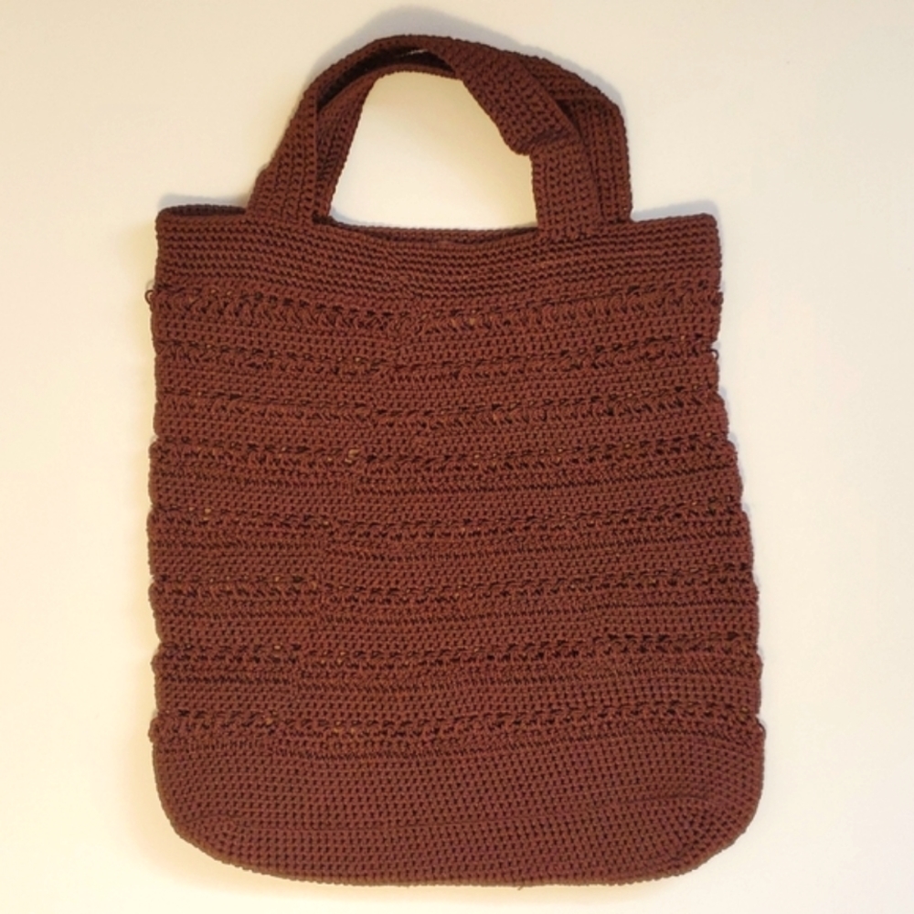 Crocheted Brown Tote